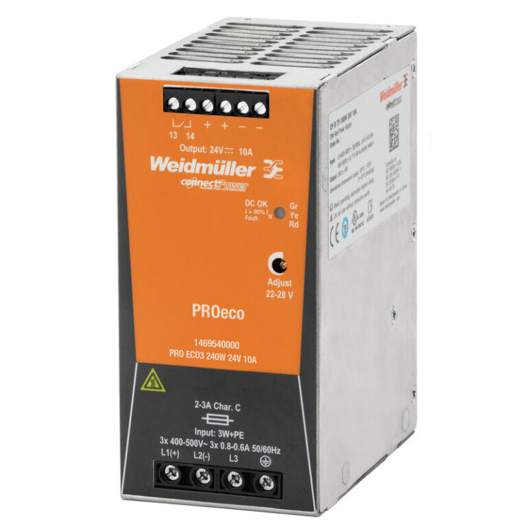 1469540000 Fonte PRO ECO3 240W 24V 10A Weidmuller 1469540000 Fonte PRO ECO3 240W 24V 10A Weidmuller