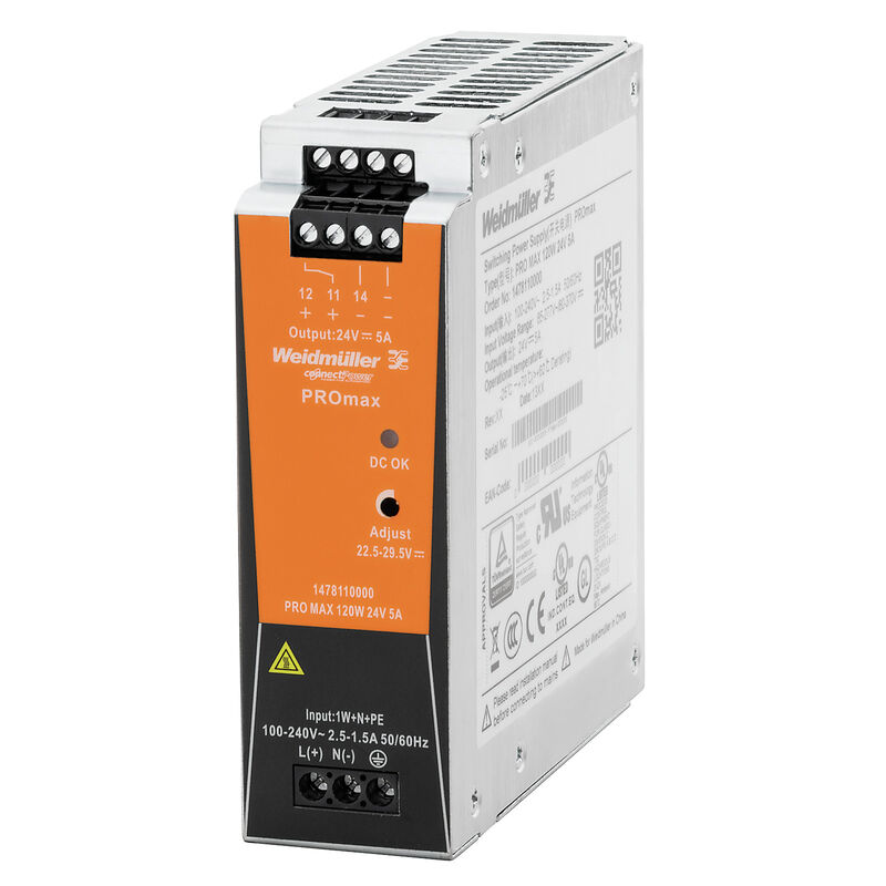 1478110000 Fonte PRO MAX 120W 24V 5A Weidmuller