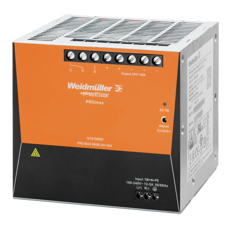 1478270000 Fonte PRO MAX 960W 48V 20A Weidmuller 1478270000 Fonte PRO MAX 960W 48V 20A Weidmuller
