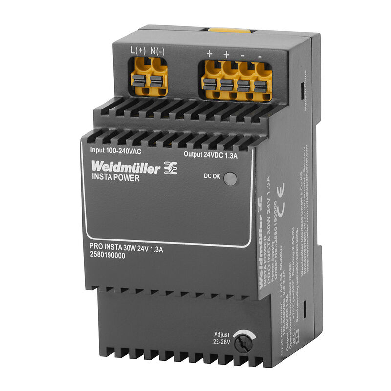 2580190000 Fonte PRO INSTA 30W 24V 1 3A Weidmuller