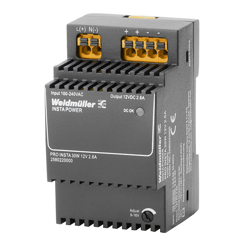 2580220000 Fonte PRO INSTA 30W 12V 2 6A Weidmuller