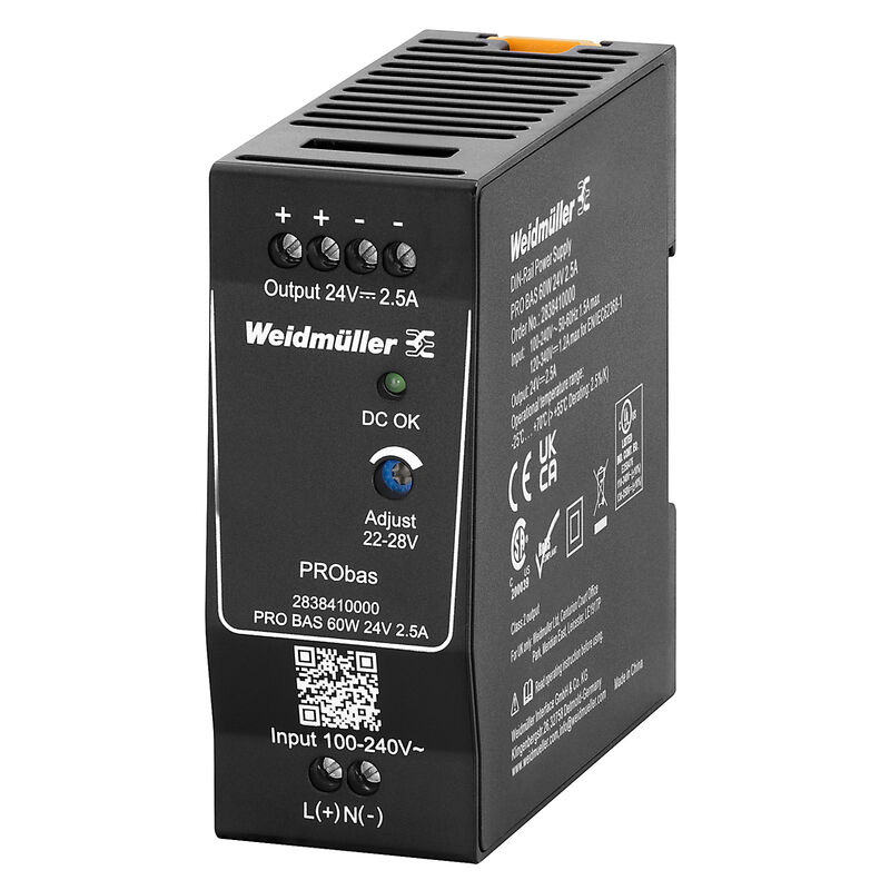 2838410000 Fonte PRO BAS 60W 24V 2 5A Weidmuller
