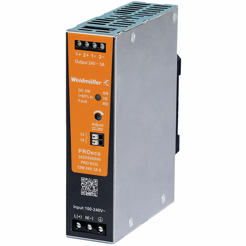 3025560000 Fonte PRO ECO 72W 24V 3A II Weidmuller