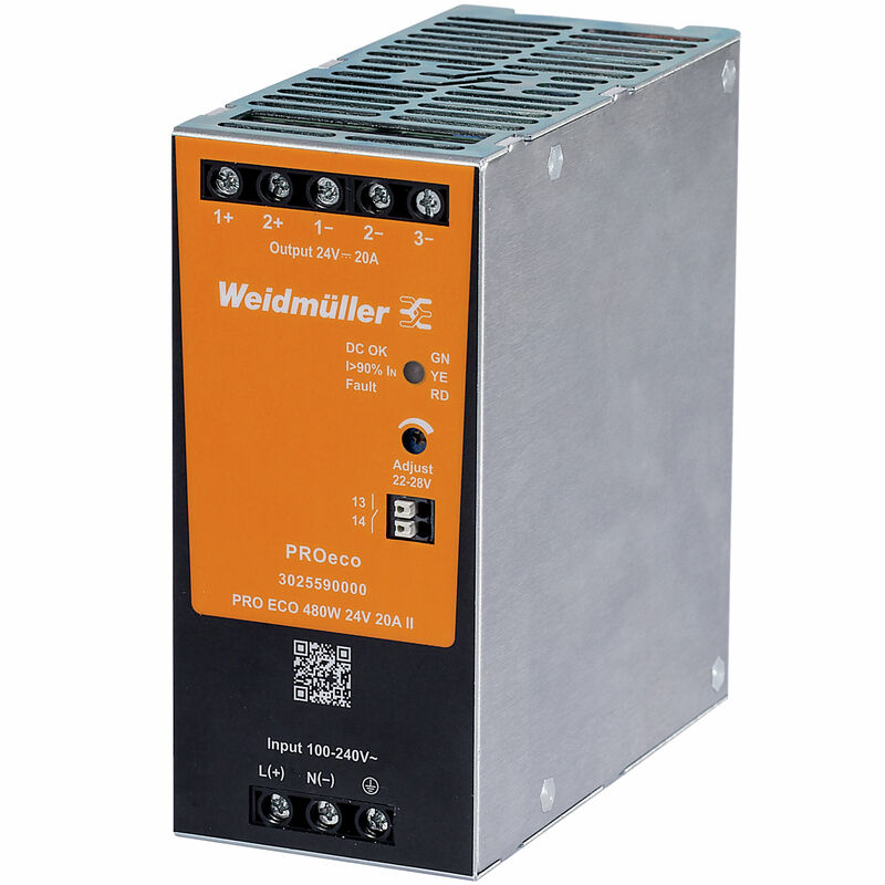 3025590000 Fonte PRO ECO 480W 24V 20A II Weidmuller